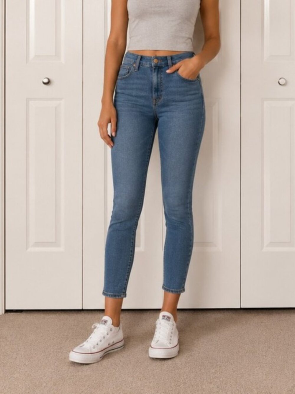 Madewell "10" High-Rise Skinny Crop" Jeans - Size 28